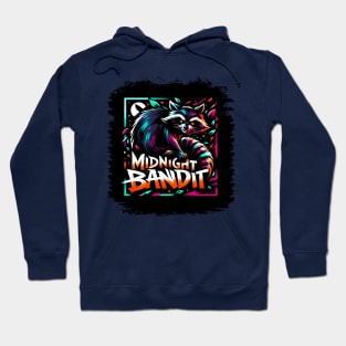 Midnight Mischief: Lively Raccoon Hoodie